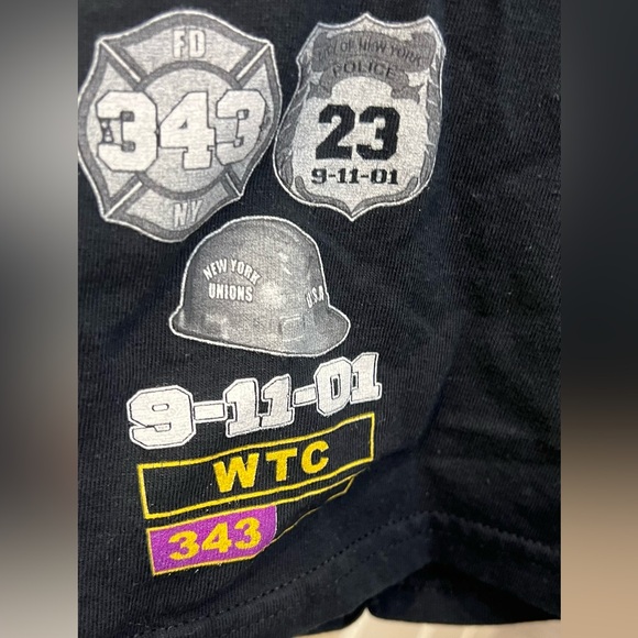 First Responders  support our troops t shirt
 sz XL - Picture 4 of 6